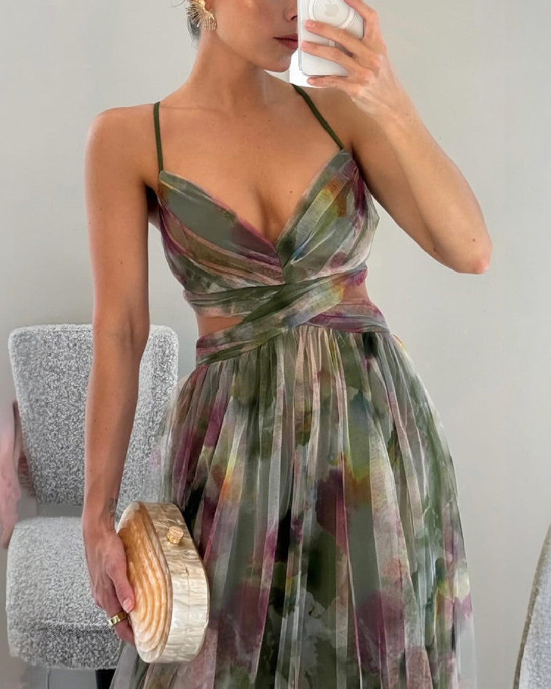 Giselle | Vestido Largo Floral que Estiliza