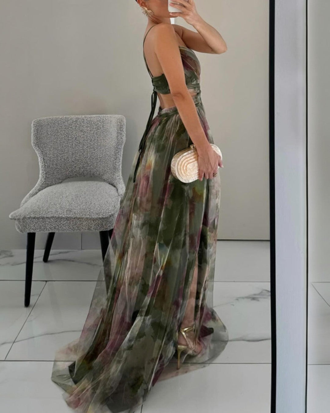 Giselle | Vestido Largo Floral que Estiliza