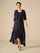 Elena | Vestido de Chifón Floral Asimétrico + Cárdigan