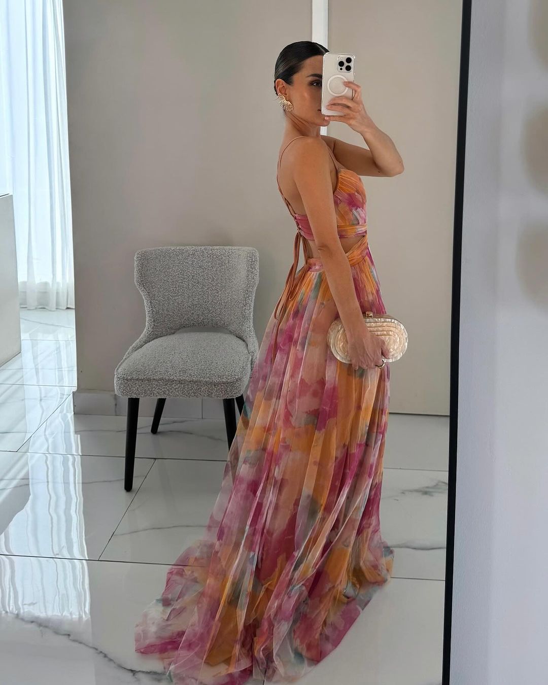 Giselle | Vestido Largo Floral que Estiliza