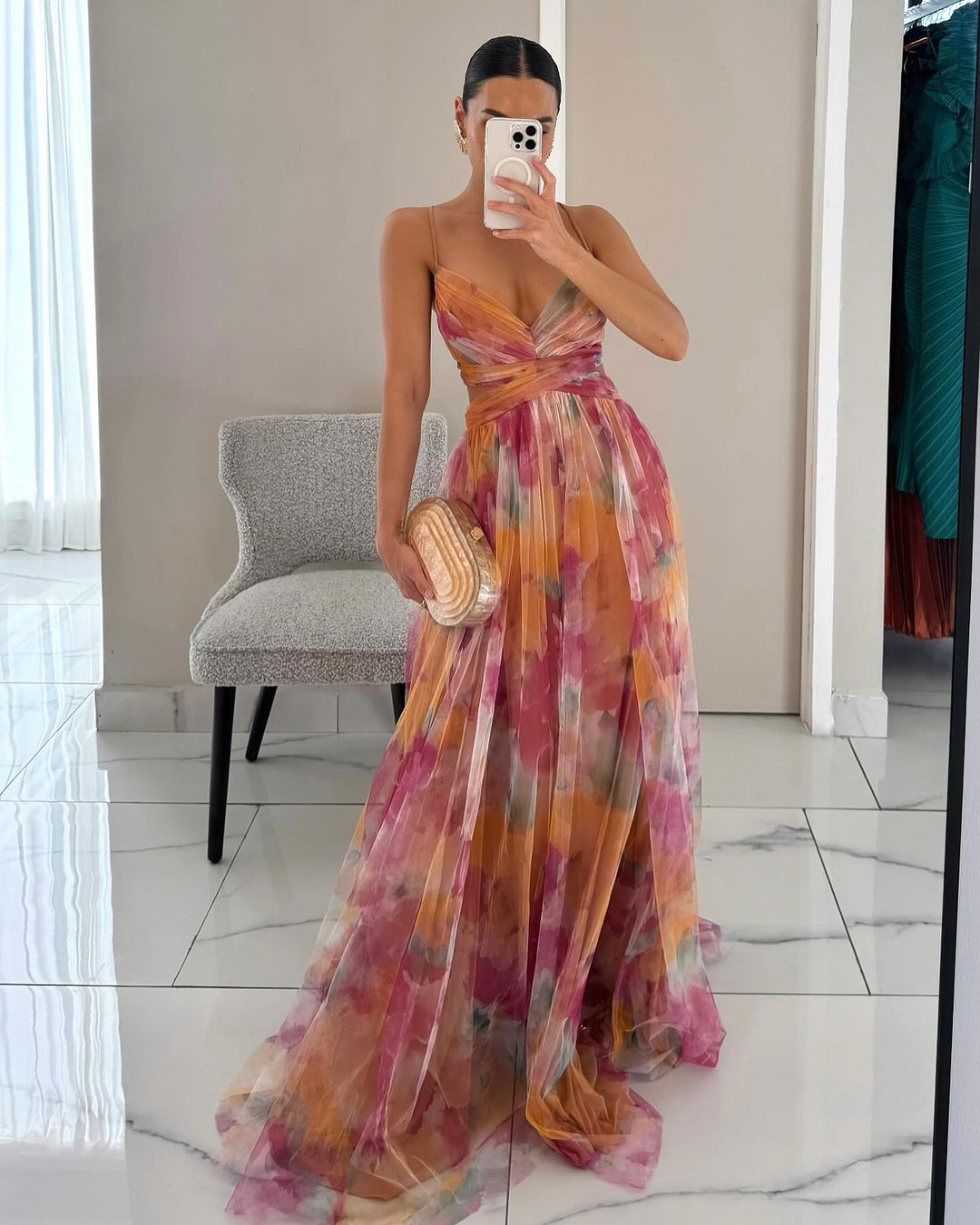 Giselle | Vestido Largo Floral que Estiliza